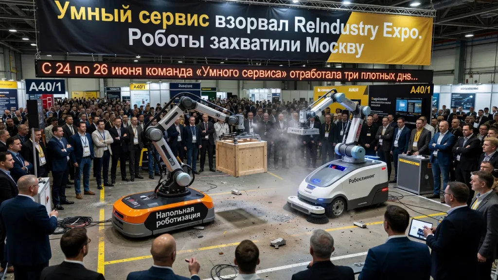 Умный сервис взорвал ReIndustry Expo. Роботы захватили Москву